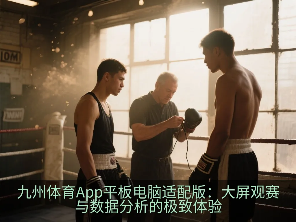 用户手持平板电脑展示分屏观赛与实时比分数据分析界面